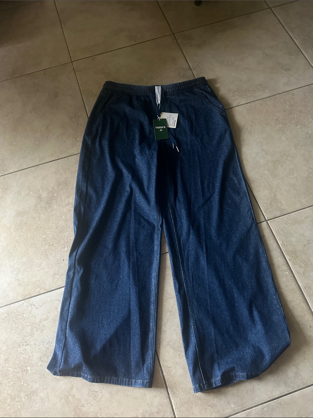 HALARA Navy Blue Sparkle Lounge Pants